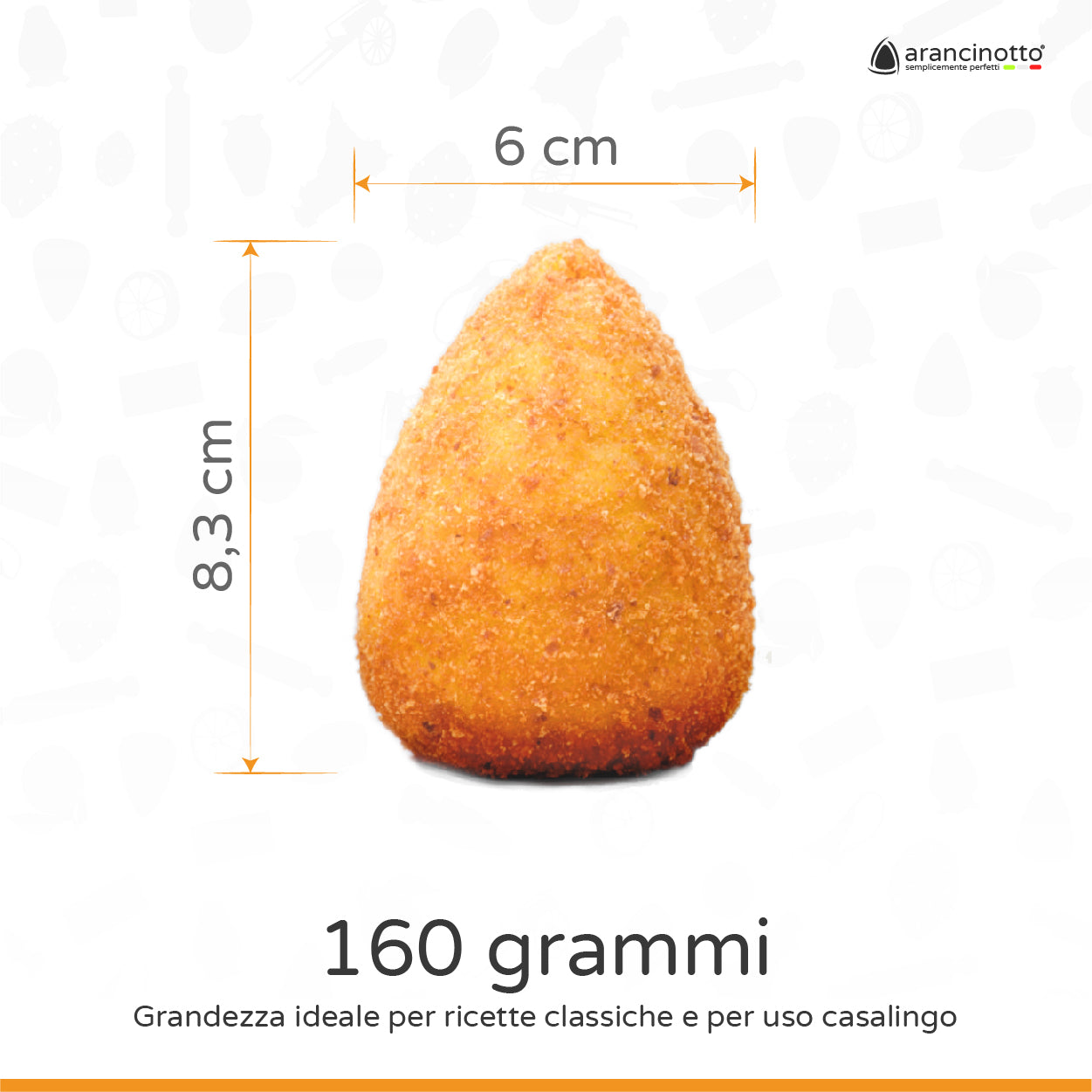 KIT COMPLETO - 4 Stampi per arancini Arancinotto